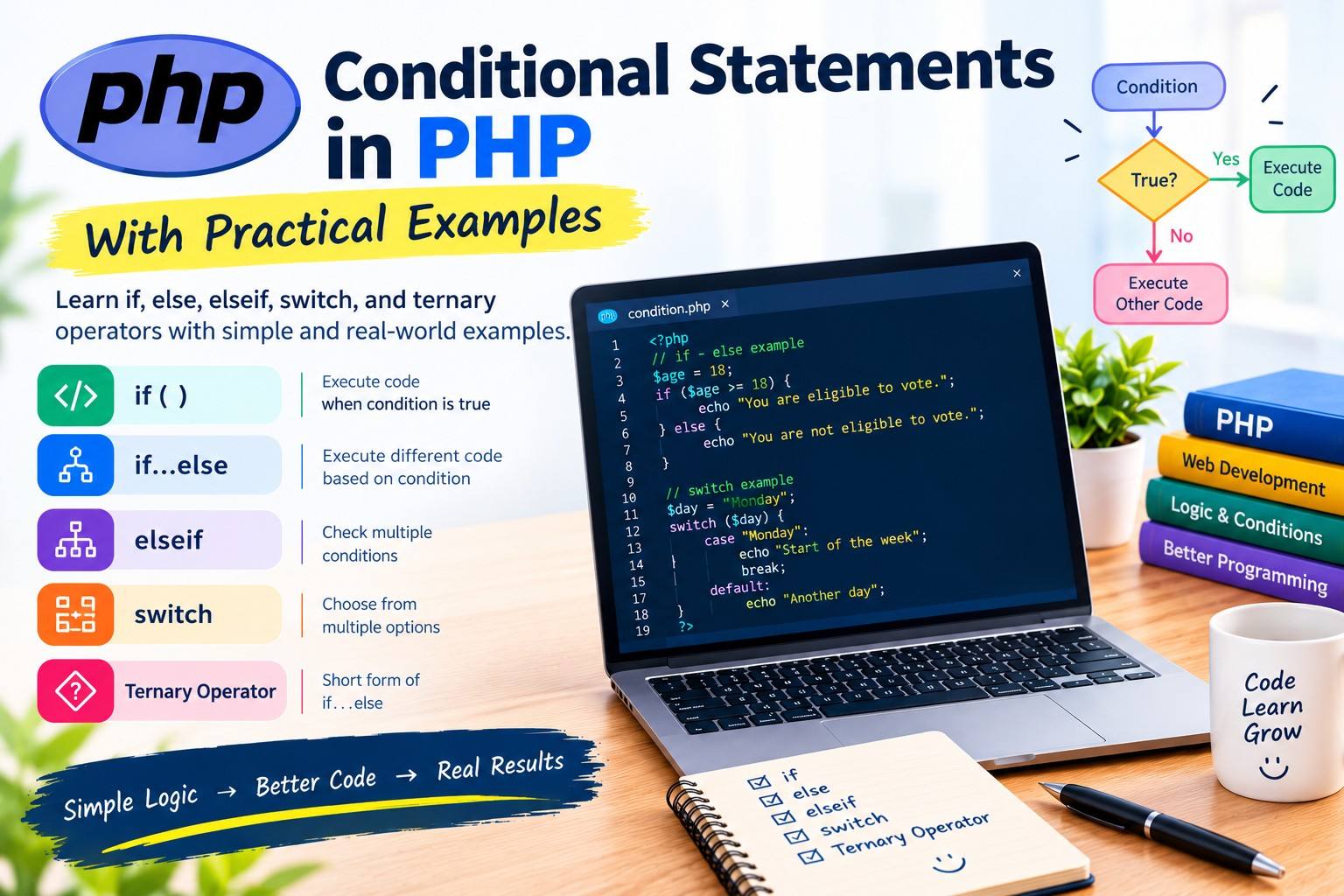 Conditional Statements in PHP With Practical Examples